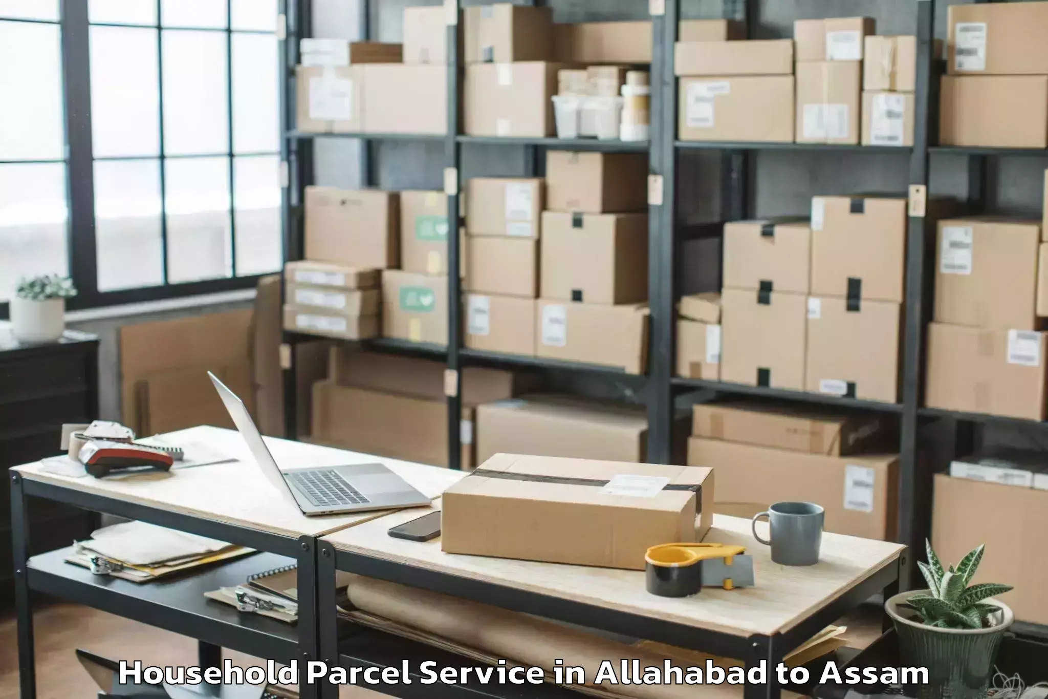 Top Allahabad to Pathorighat Pt Household Parcel Available